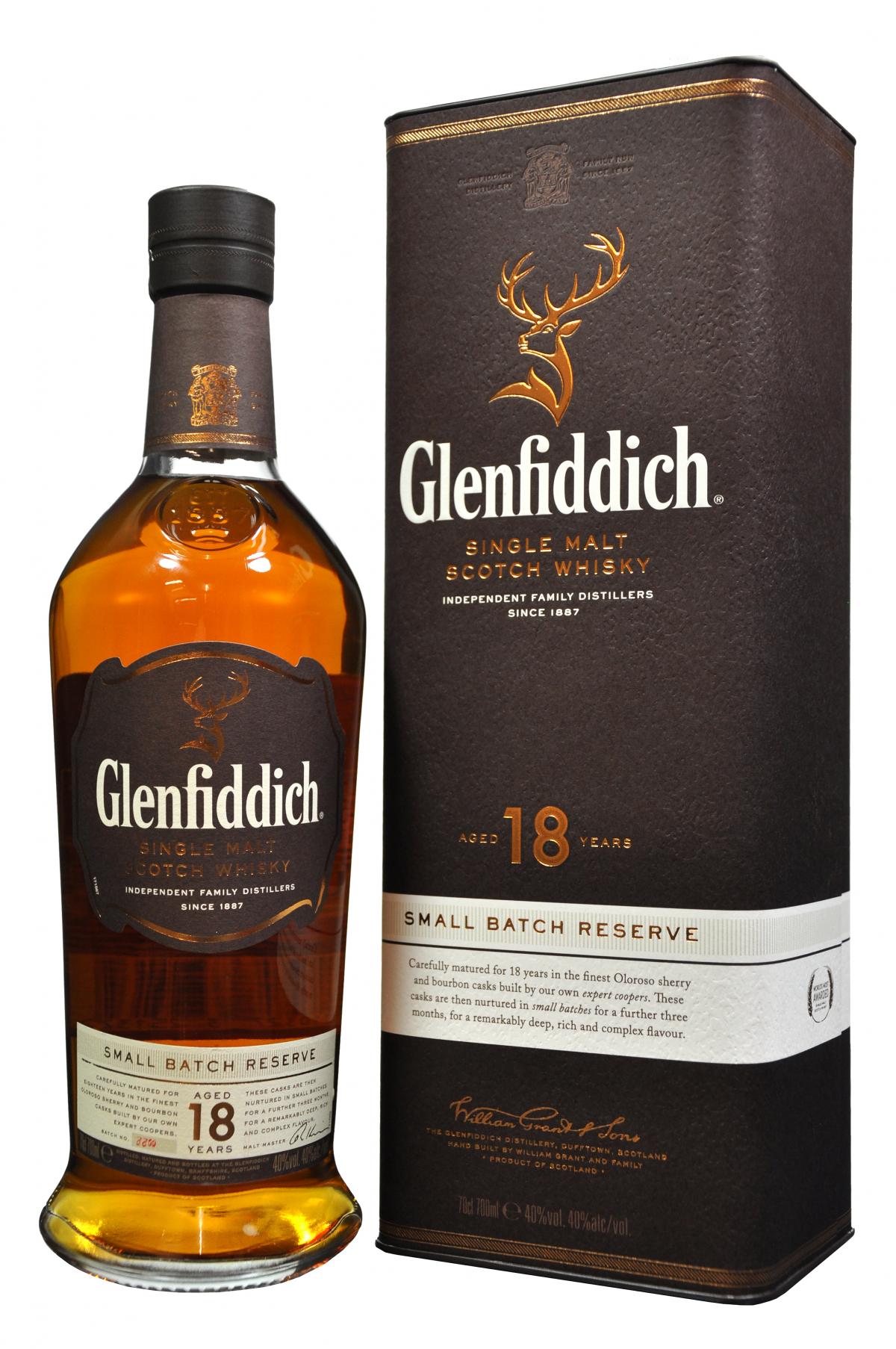 Whisky Glenfiddich 18 ans 'Small batch reserve' 40°-0