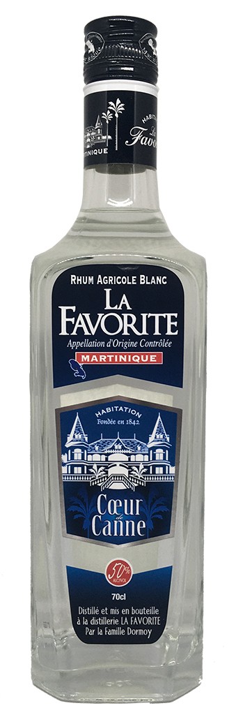 Rhum la Favorite Coeur de Canne Blanc 50°-0