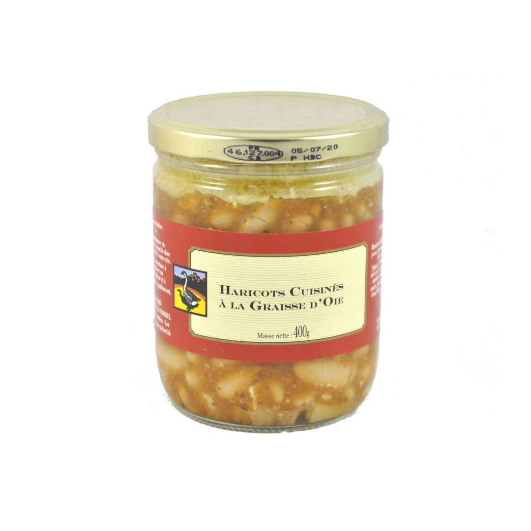 Haricots cuisinés à la grasse d'oie 400g-0