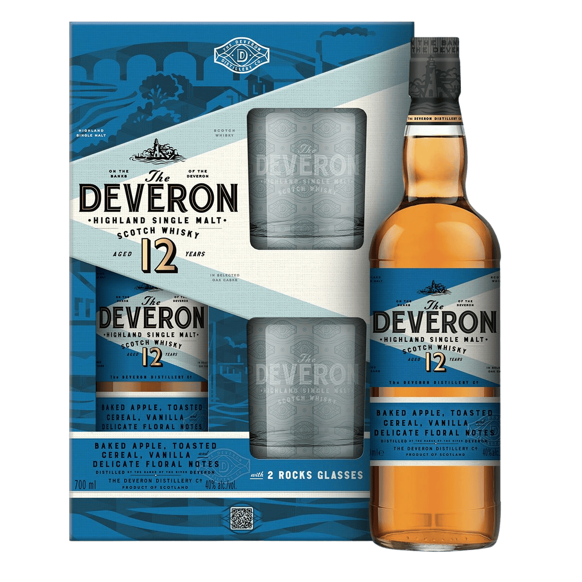 Coffret The Deveron 12 ANS + 2 verres