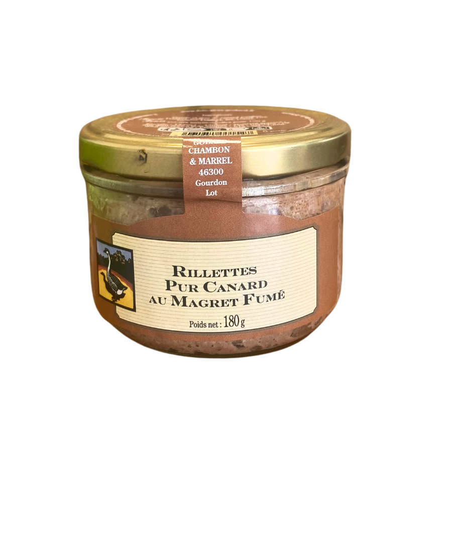 Rillettes Pur Canard au Magret Fumé Godard 180g-0