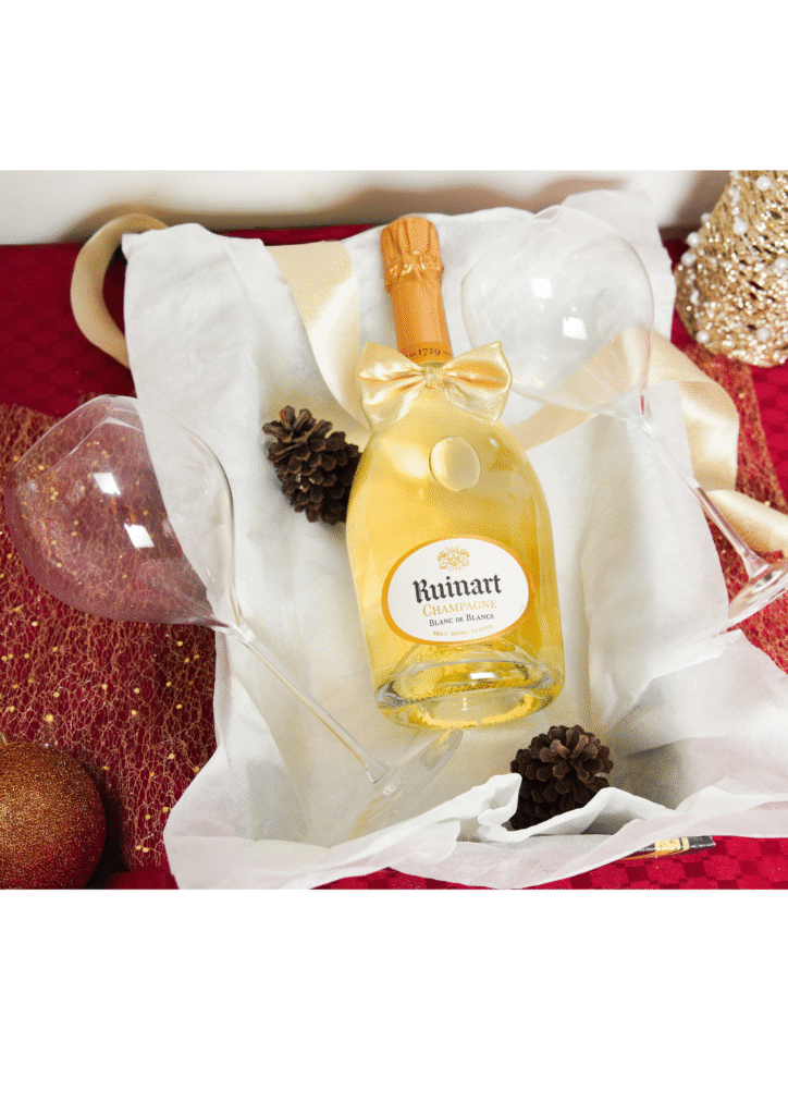 Coffret Ruinart Blanc de Blancs + 2 coupes